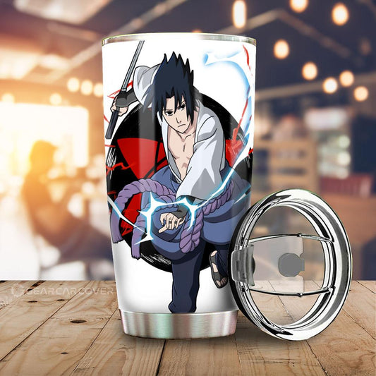 Uchiha Sasuke Tumbler Cup Custom For Anime Fans - Gearcarcover - 1