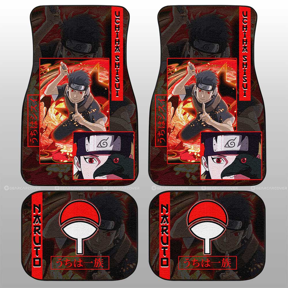 Uchiha Shisui Car Floor Mats Custom Anime Car Accessories - Gearcarcover - 2