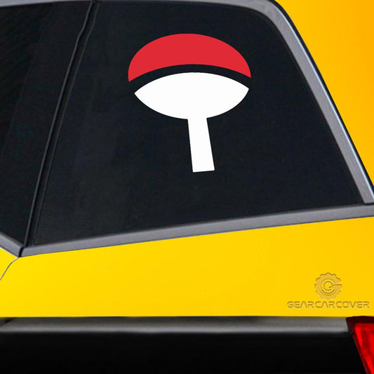 Uchiha Symbol Car Sticker Custom Anime Car Accessories - Gearcarcover - 2