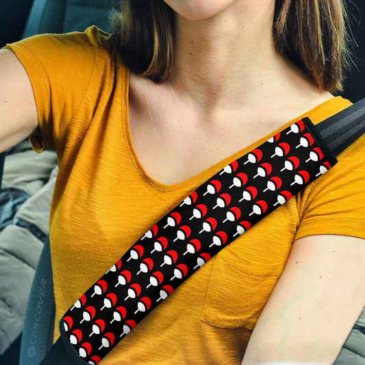 Uchiha Symbol Seat Belt Covers Custom Anime Car Accessories - Gearcarcover - 1