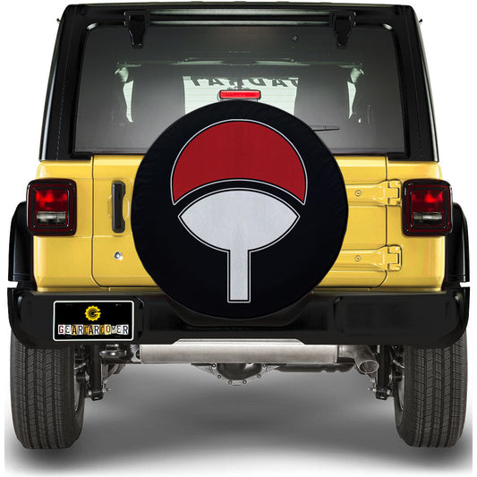 Uchiha Symbol Spare Tire Covers Custom Anime Car Accessories - Gearcarcover - 1