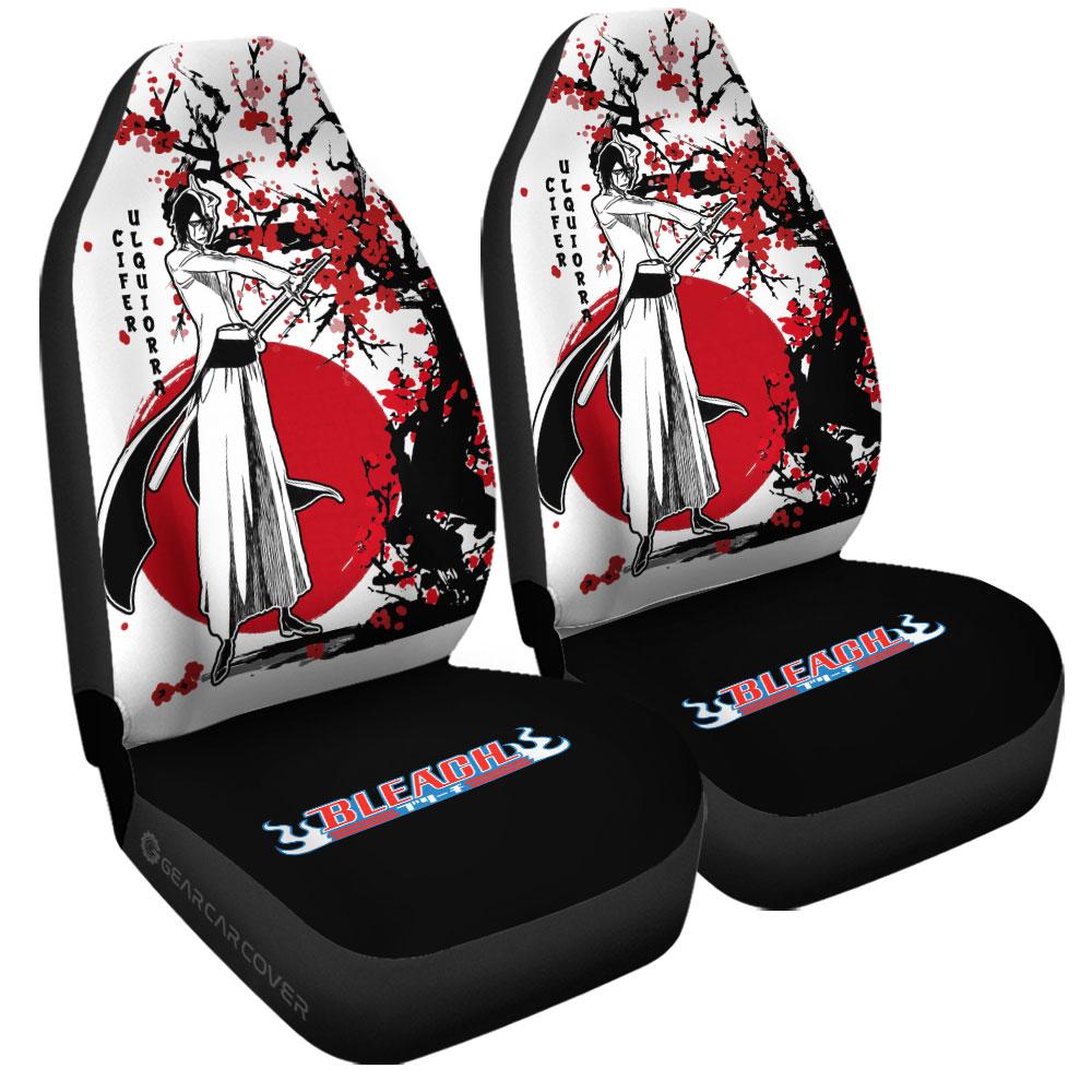 Ulquiorra Cifer Car Seat Covers Custom Japan Style Bleach Car Interior Accessories - Gearcarcover - 3