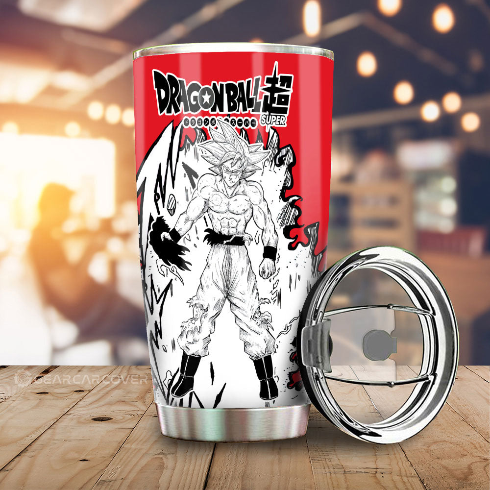 Ultra Instinct Tumbler Cup Custom Car Accessories Manga Style - Gearcarcover - 1