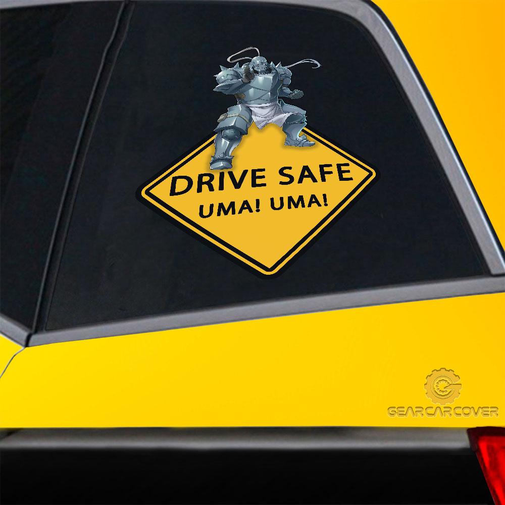 Uma Uma Elric Alphonse Warning Car Sticker Custom Car Accessories - Gearcarcover - 2