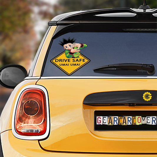 Uma Uma Gon Freecss Warning Car Sticker Custom Car Accessories - Gearcarcover - 1