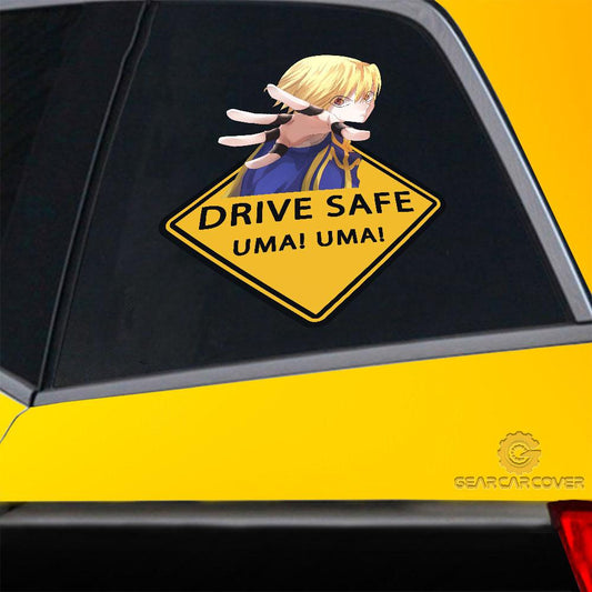 Uma Uma Kurapika Warning Car Sticker Custom Car Accessories - Gearcarcover - 2