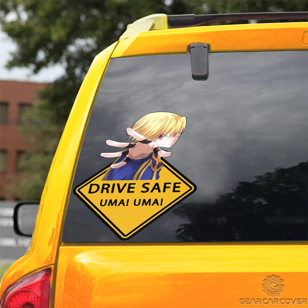 Uma Uma Kurapika Warning Car Sticker Custom Car Accessories - Gearcarcover - 3