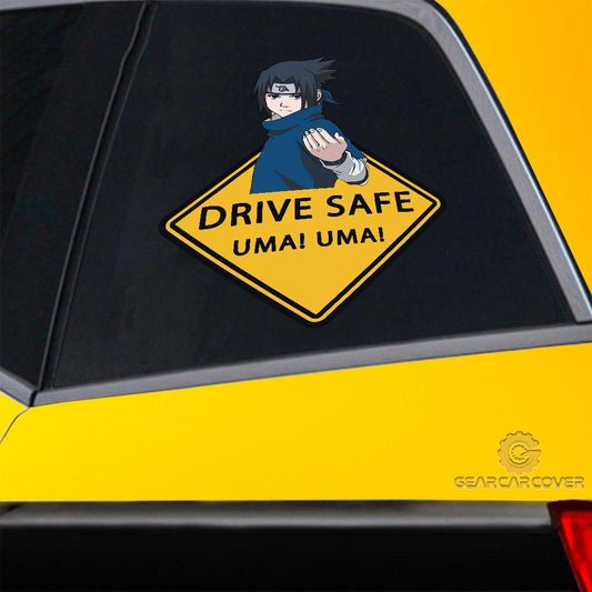 Uma Uma Sasuke Warning Car Sticker Custom Anime - Gearcarcover - 2