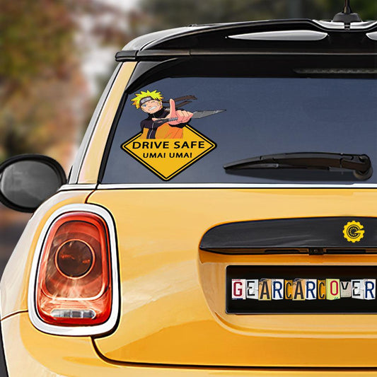 Uma Uma Uzumaki Naurto Warning Car Sticker Custom Anime - Gearcarcover - 1