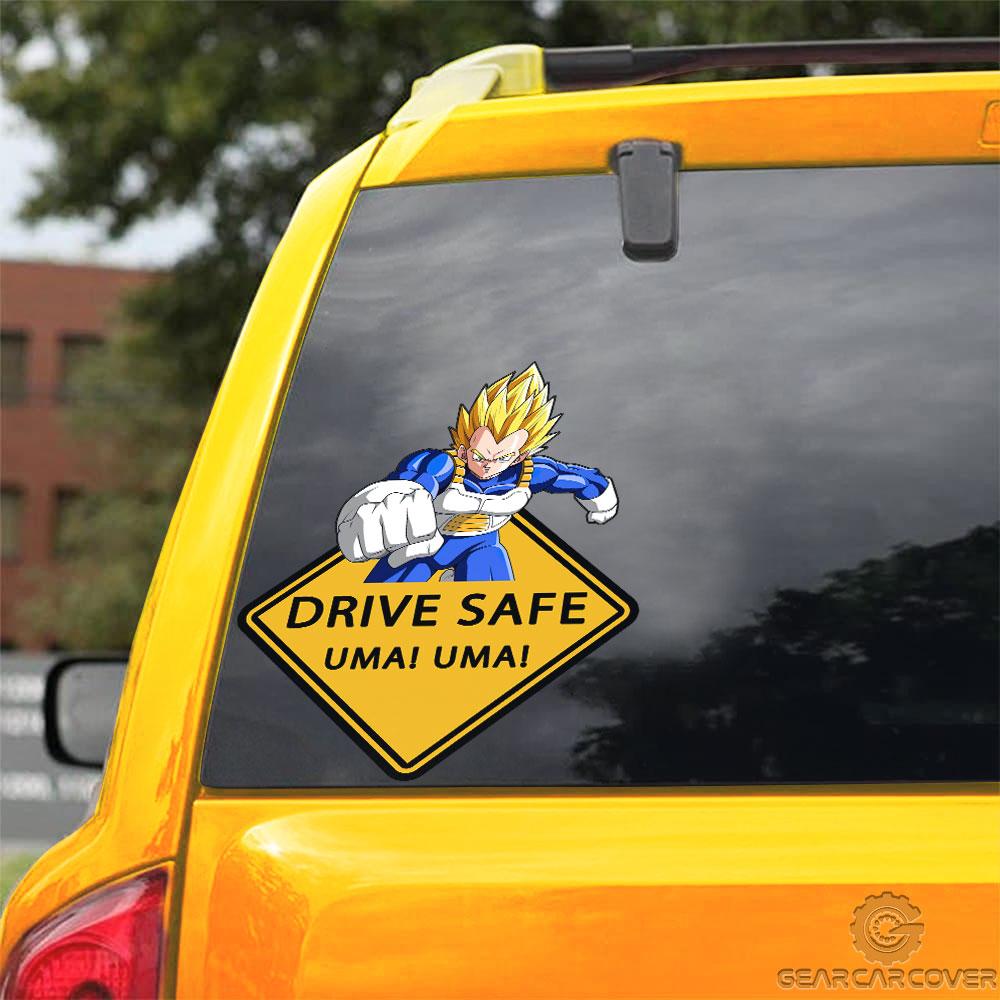 Uma Uma Vegeta Warning Car Sticker Custom Car Accessories - Gearcarcover - 3