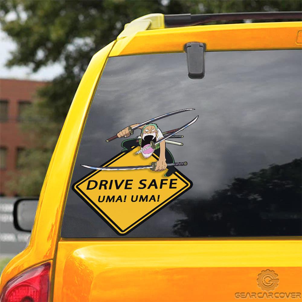 Uma Uma Zoro Warning Car Sticker Custom Car Accessories - Gearcarcover - 3