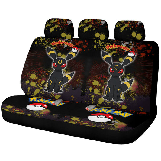 Umbreon Car Back Seat Covers Custom Tie Dye Style Anime Car Accessories - Gearcarcover - 1