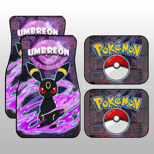 Umbreon Car Floor Mats Custom Galaxy Manga Style - Gearcarcover - 1