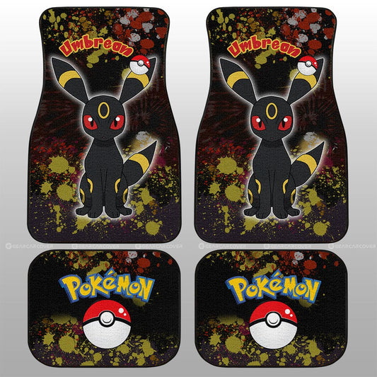 Umbreon Car Floor Mats Custom Tie Dye Style Anime Car Accessories - Gearcarcover - 2
