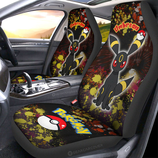 Umbreon Car Seat Covers Custom Tie Dye Style Anime Car Accessories - Gearcarcover - 2