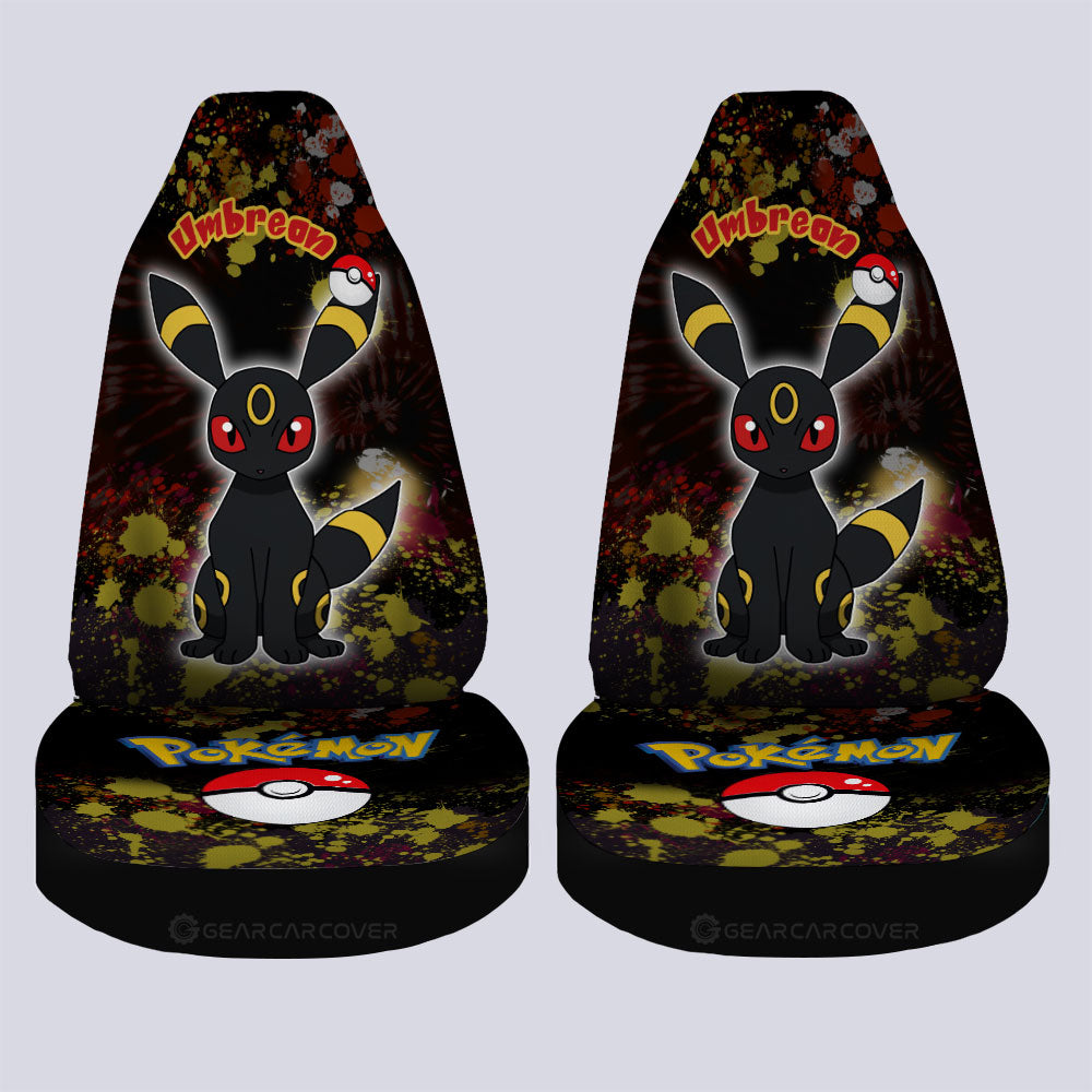 Umbreon Car Seat Covers Custom Tie Dye Style Anime Car Accessories - Gearcarcover - 4