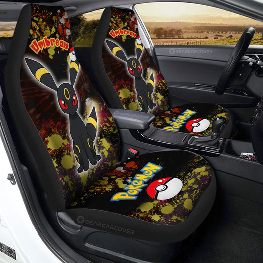Umbreon Car Seat Covers Custom Tie Dye Style Anime Car Accessories - Gearcarcover - 1