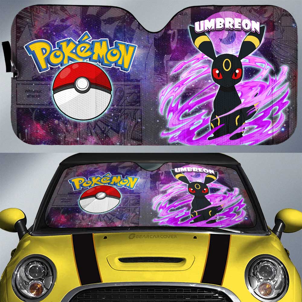 Umbreon Car Sunshade Custom Galaxy Manga Style - Gearcarcover - 1