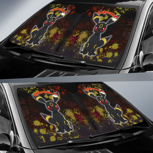 Umbreon Car Sunshade Custom Tie Dye Style Anime Car Accessories - Gearcarcover - 2