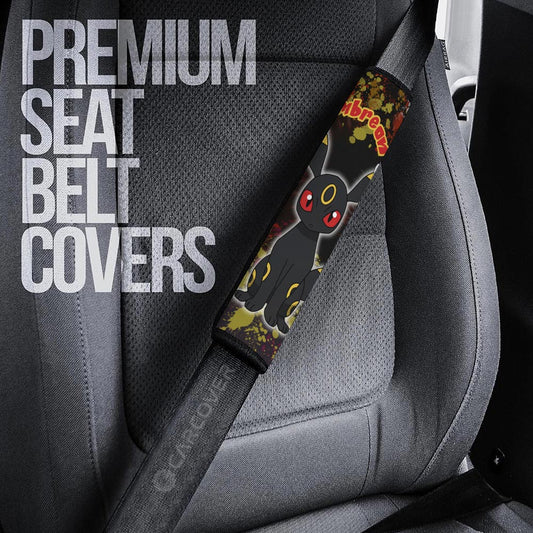 Umbreon Seat Belt Covers Custom Tie Dye Style Anime Car Accessories - Gearcarcover - 2