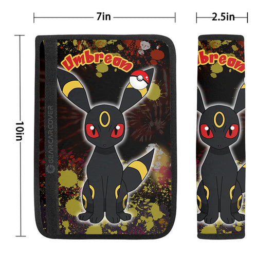 Umbreon Seat Belt Covers Custom Tie Dye Style Anime Car Accessories - Gearcarcover - 1