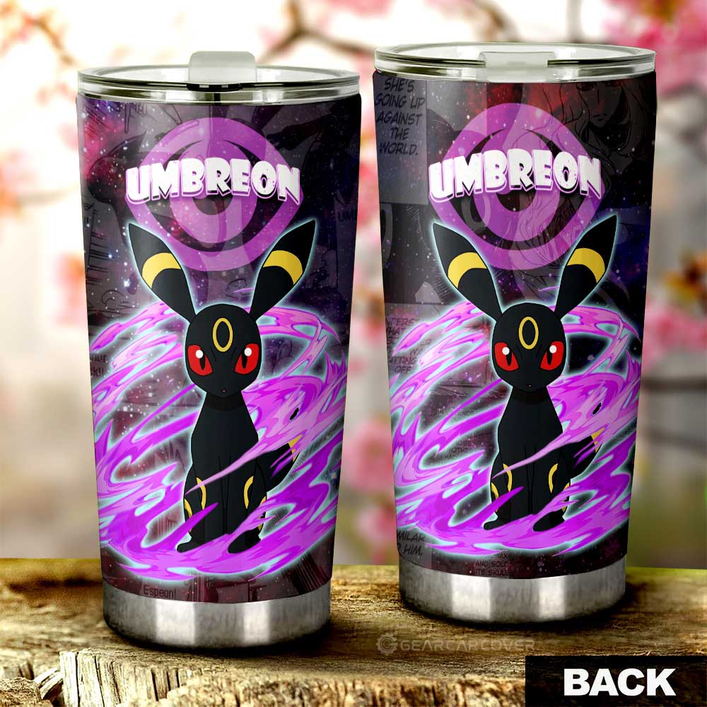 Umbreon Tumbler Cup Custom Galaxy Manga Style - Gearcarcover - 3