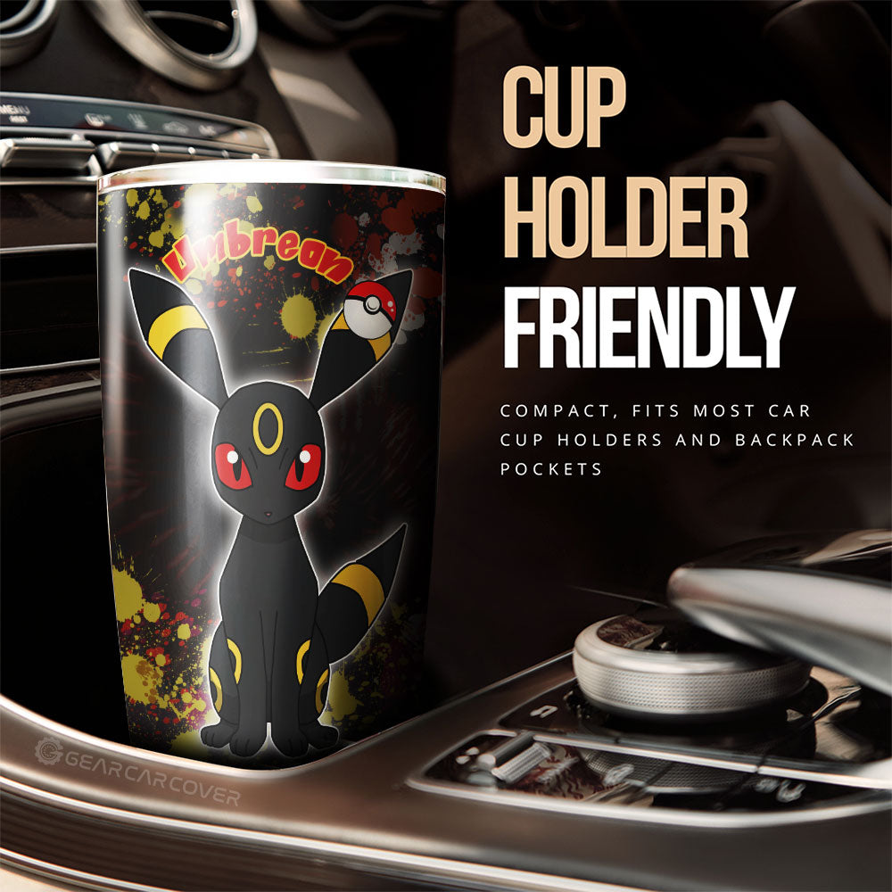 Umbreon Tumbler Cup Custom Tie Dye Style Anime Car Accessories - Gearcarcover - 2