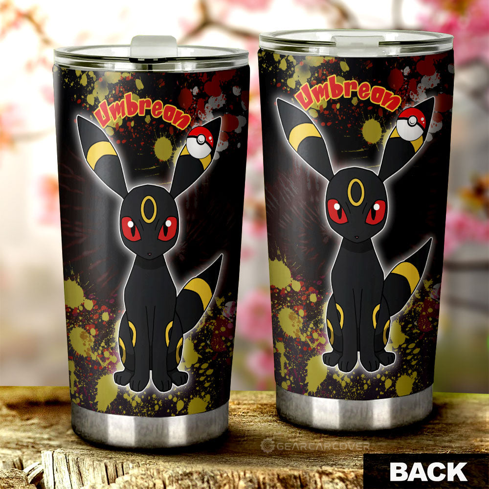 Umbreon Tumbler Cup Custom Tie Dye Style Anime Car Accessories - Gearcarcover - 3