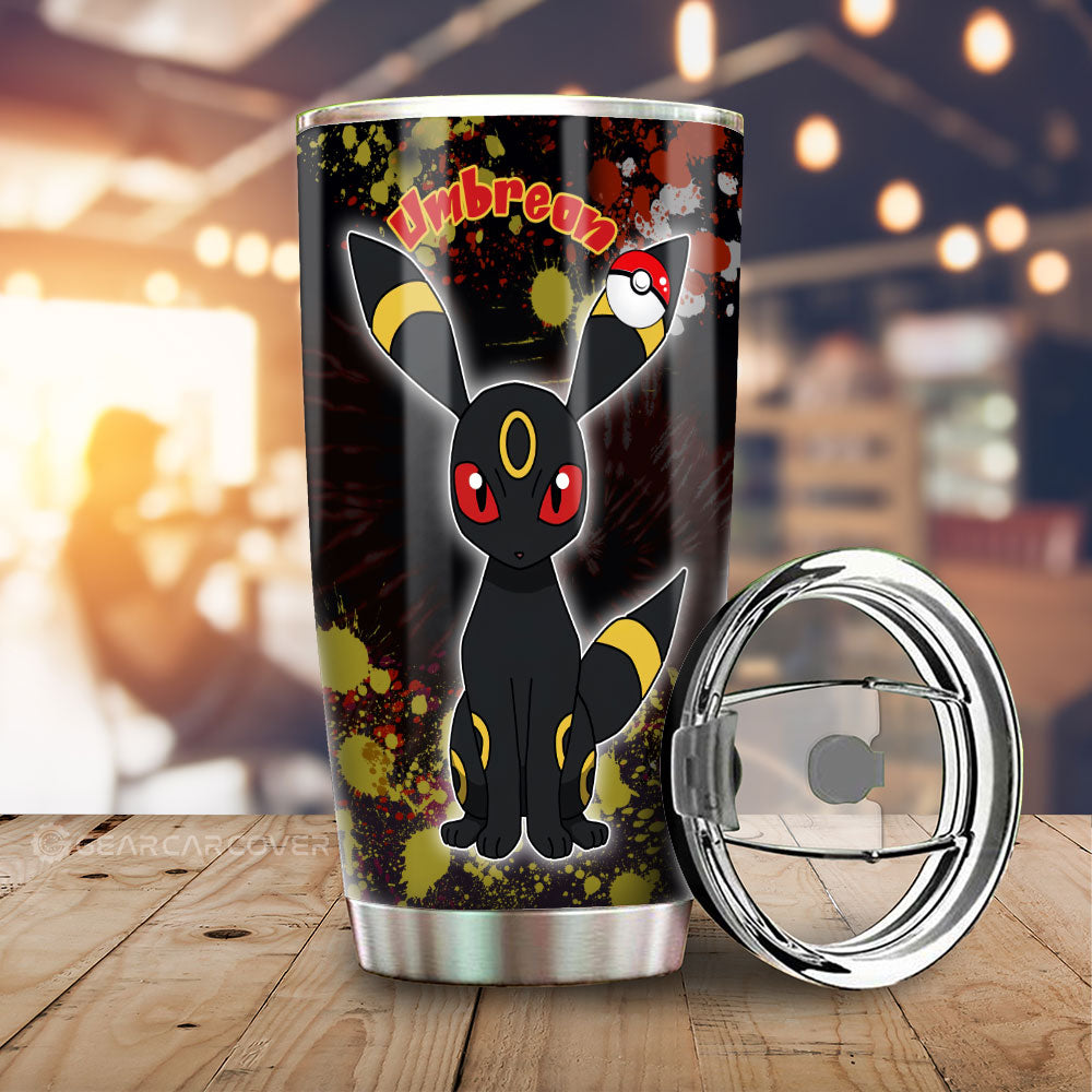 Umbreon Tumbler Cup Custom Tie Dye Style Anime Car Accessories - Gearcarcover - 1