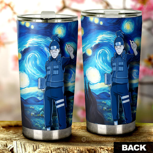 Umino Iruka Tumbler Cup Custom Starry Night Styles - Gearcarcover - 2