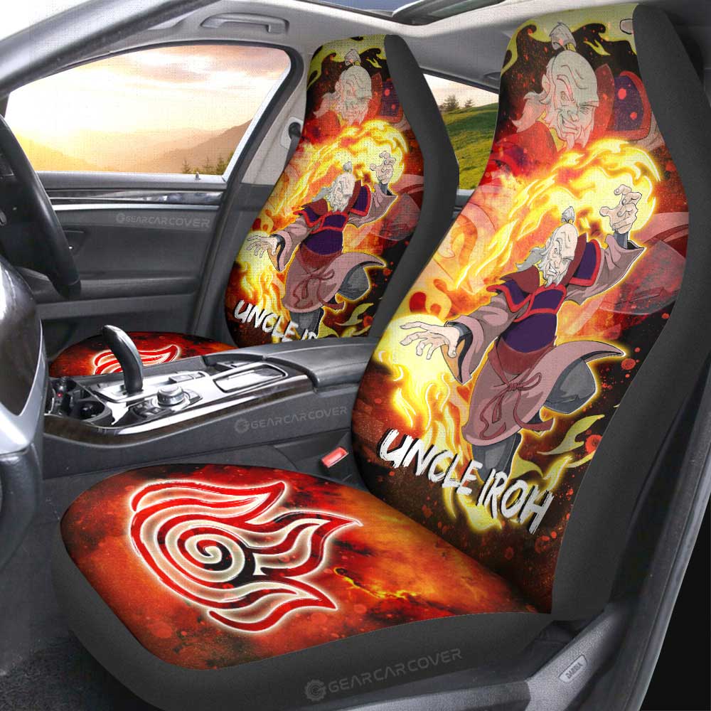 Uncle Iroh Car Seat Covers Custom Avatar The Last Airbender Anime - Gearcarcover - 2