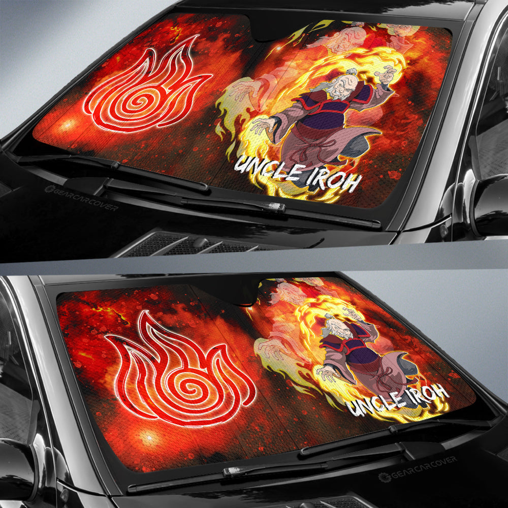 Uncle Iroh Car Sunshade Custom Avatar The Last - Gearcarcover - 2