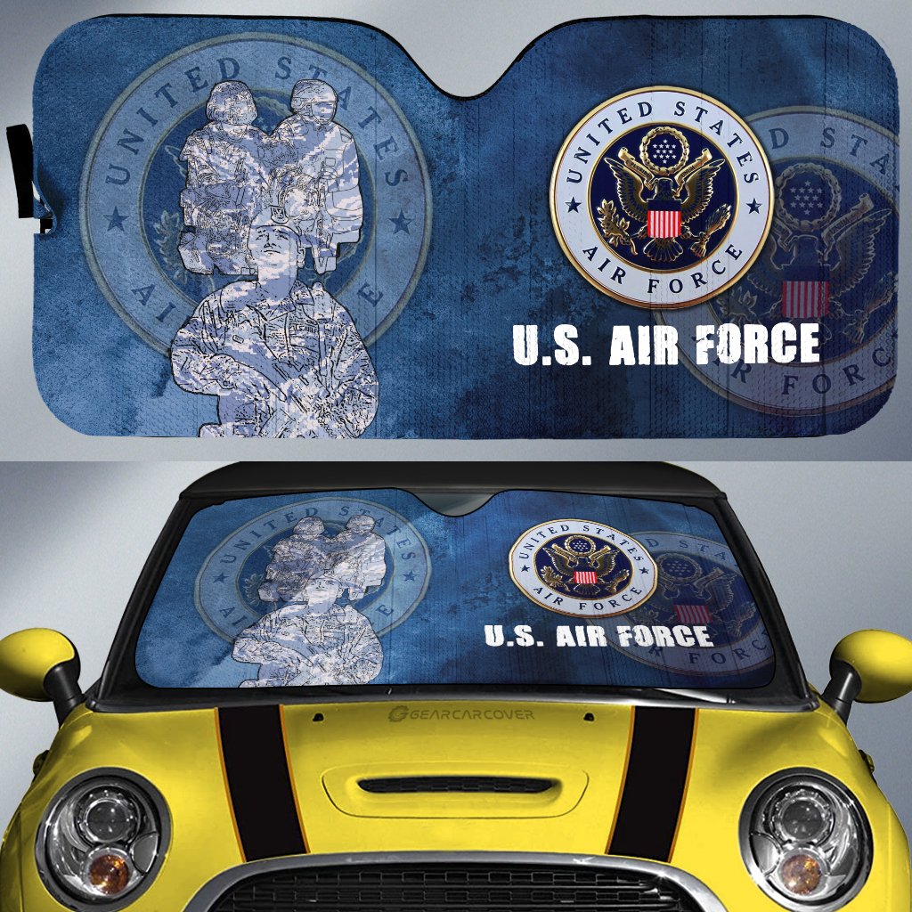 United States Air Force Car Sunshade Custom US Military Car Accessories - Gearcarcover - 1