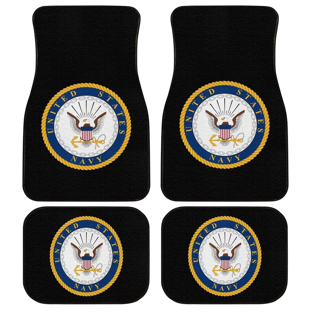 United States Navy Armorial Car Floor Mats - Gearcarcover - 1