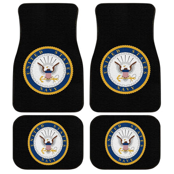 United States Navy Armorial Car Floor Mats - Gearcarcover - 1