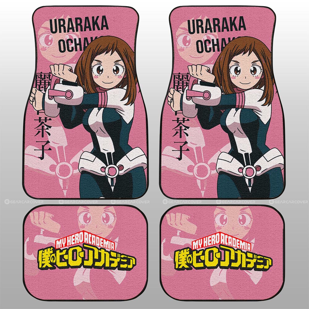 Uraraka Ochako Car Floor Mats Custom Car Accessories For Fans - Gearcarcover - 2