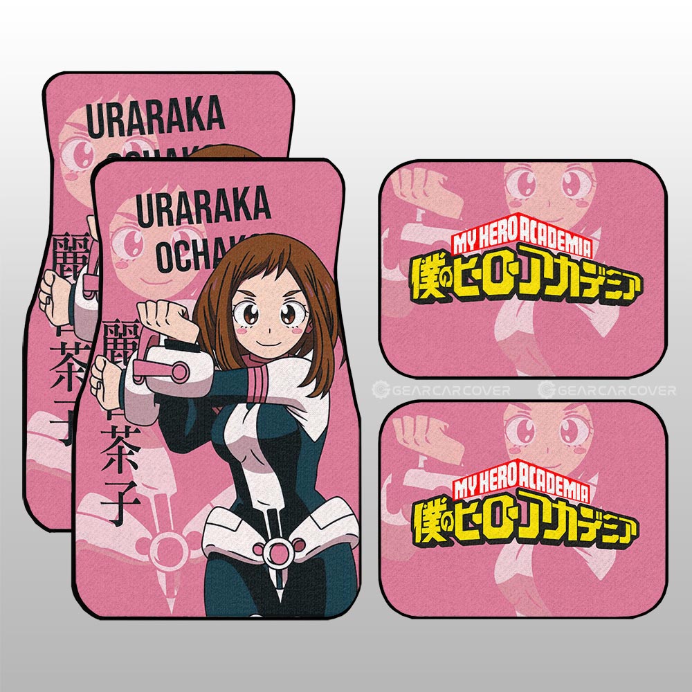 Uraraka Ochako Car Floor Mats Custom Car Accessories For Fans - Gearcarcover - 1