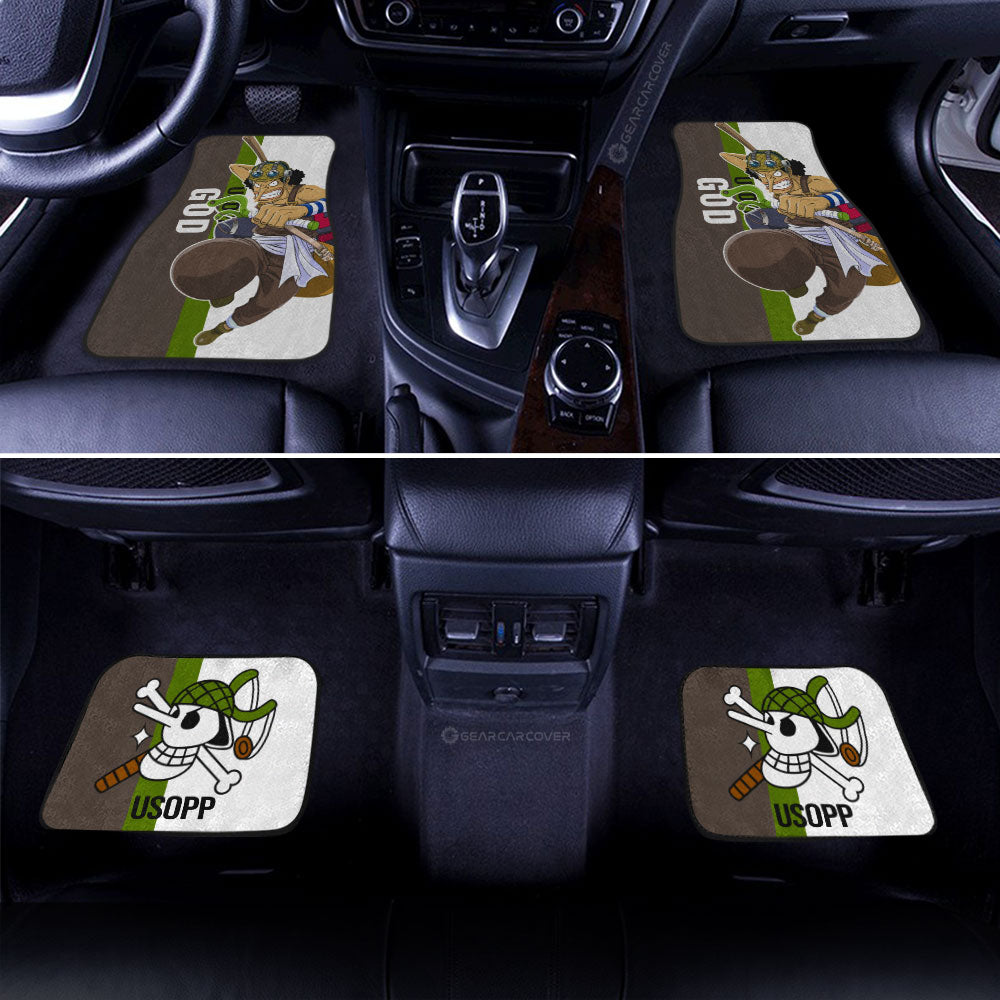 Usopp Car Floor Mats Custom Car Accessories For Fans - Gearcarcover - 3