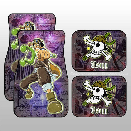 Usopp Car Floor Mats Custom Car Accessories Manga Galaxy Style - Gearcarcover - 1