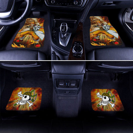 Usopp Car Floor Mats Custom Car Interior Accessories - Gearcarcover - 2