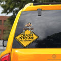 Usopp Warning Car Sticker Custom Car Accessories - Gearcarcover - 3