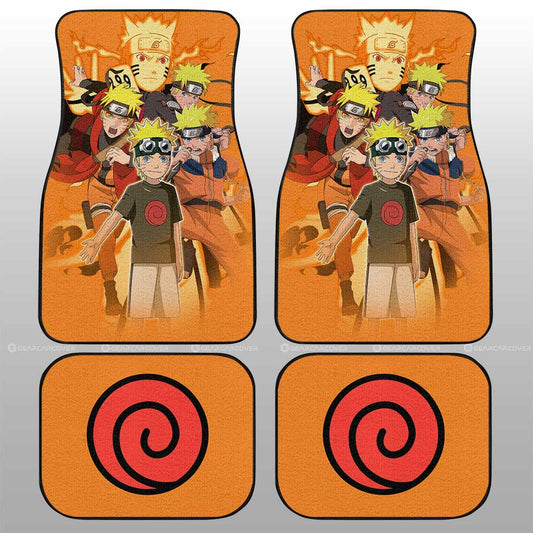 Uzumaki Car Floor Mats Custom Anime Car Accessories For Fans - Gearcarcover - 2