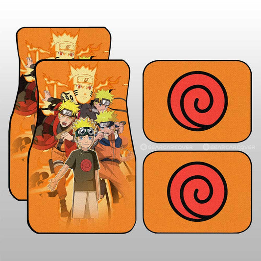 Uzumaki Car Floor Mats Custom Anime Car Accessories For Fans - Gearcarcover - 1