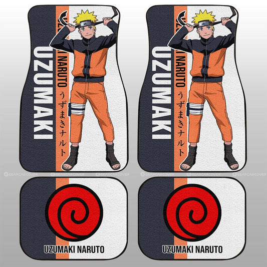 Uzumaki Car Floor Mats Custom Anime Car Accessories - Gearcarcover - 2