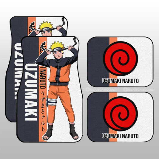 Uzumaki Car Floor Mats Custom Anime Car Accessories - Gearcarcover - 1