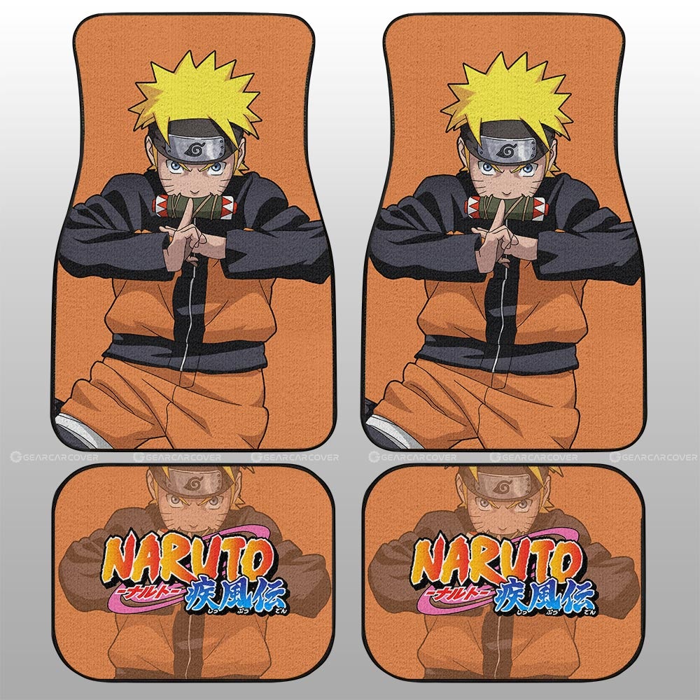 Uzumaki Car Floor Mats Custom Anime - Gearcarcover - 2