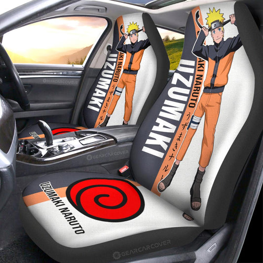 Uzumaki Car Seat Covers Custom Anime Car Accessories - Gearcarcover - 2