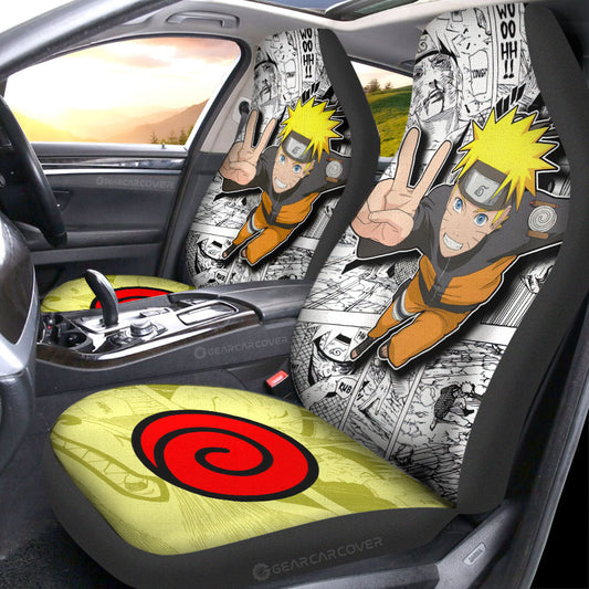 Uzumaki Car Seat Covers Custom Anime Car Accessories Mix Manga - Gearcarcover - 2