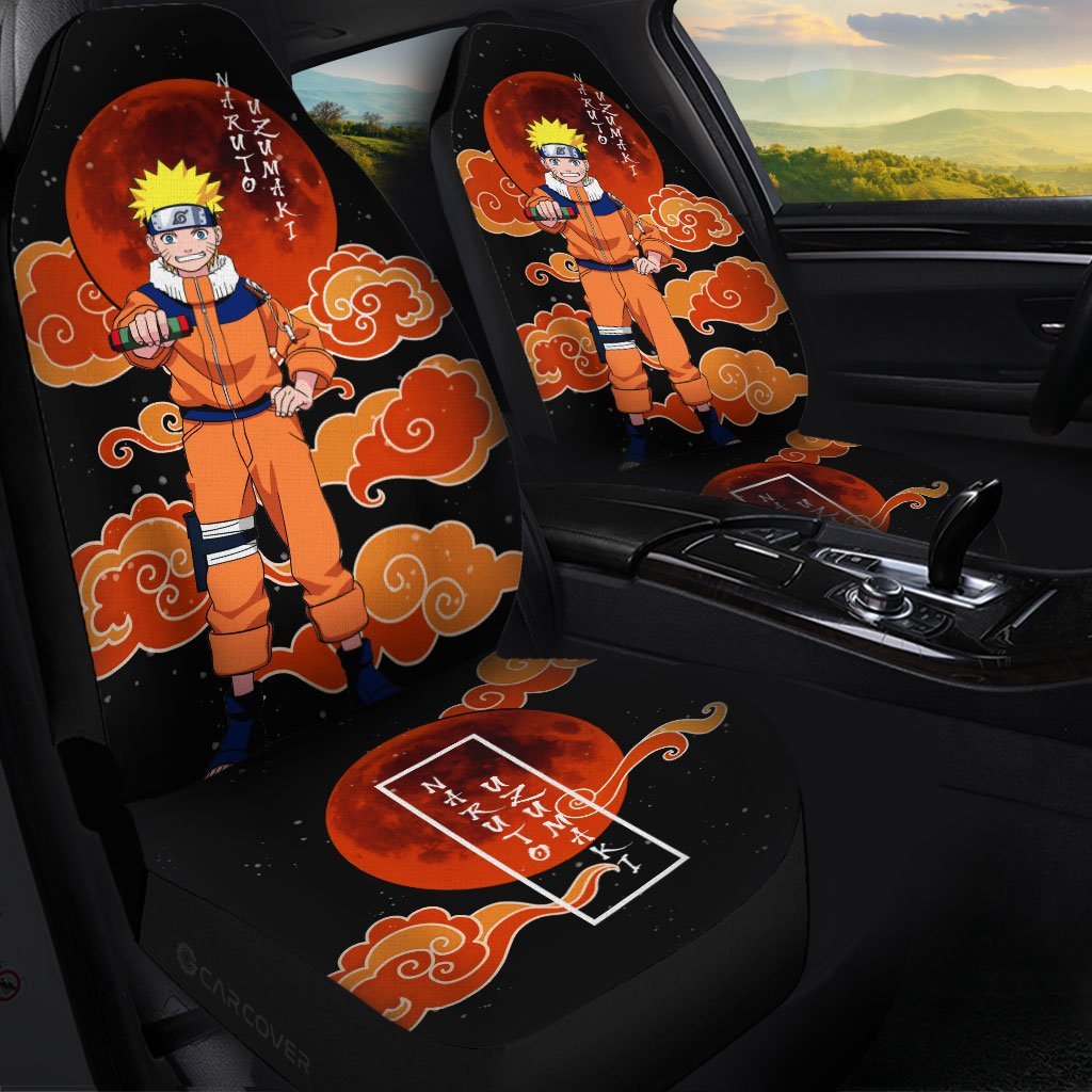 Uzumaki Car Seat Covers Custom Anime Car Interior Accessories - Gearcarcover - 1