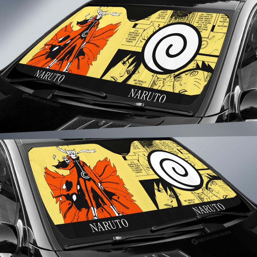 Uzumaki Car Sunshade Custom Anime Car Accessories Manga Color Style - Gearcarcover - 2